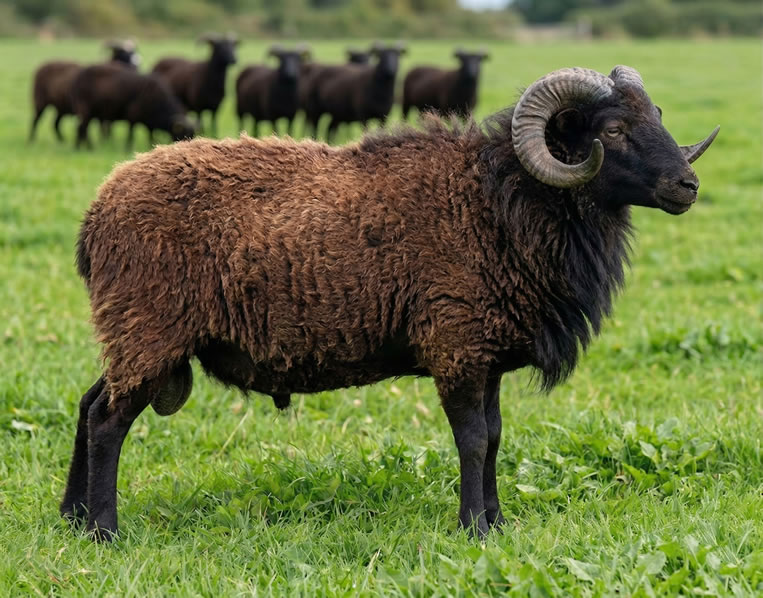 Premium Black Borrego Herd Stock Ram