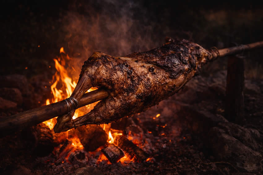 Black Borrego Whole Lamb Fire Roast